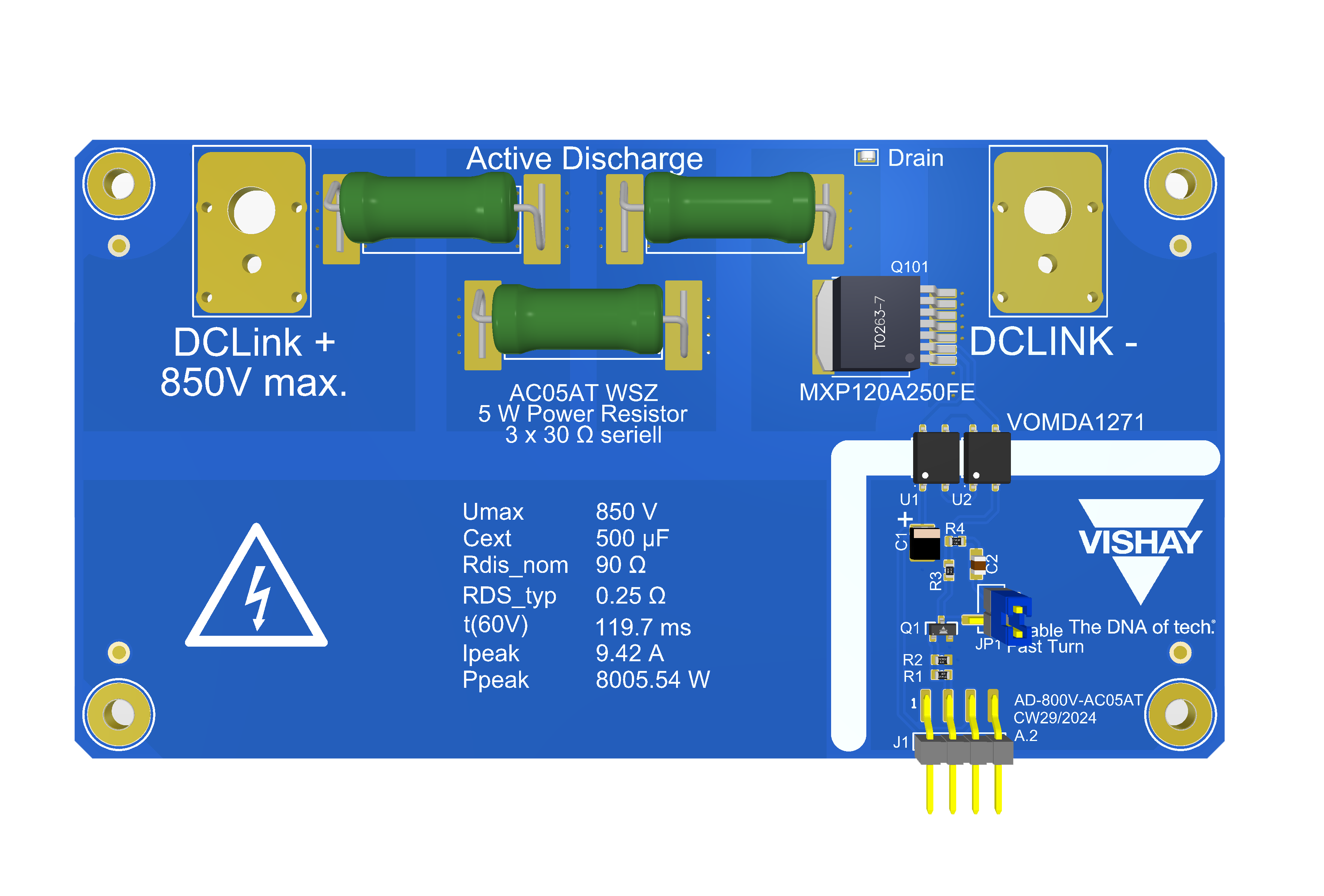 Active Discharge Circuit for 800 V Systems