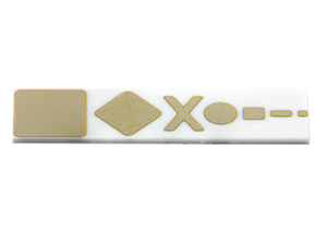 Sputtered 80/20 AuSn patterned on alumina